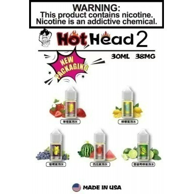 Hot Head 暴脾氣二代 氣泡水系列 30ML/38MG